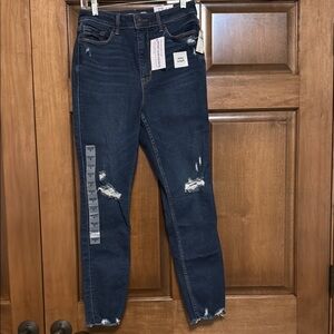 Old Navy Women's Distressed Blue Jeans
